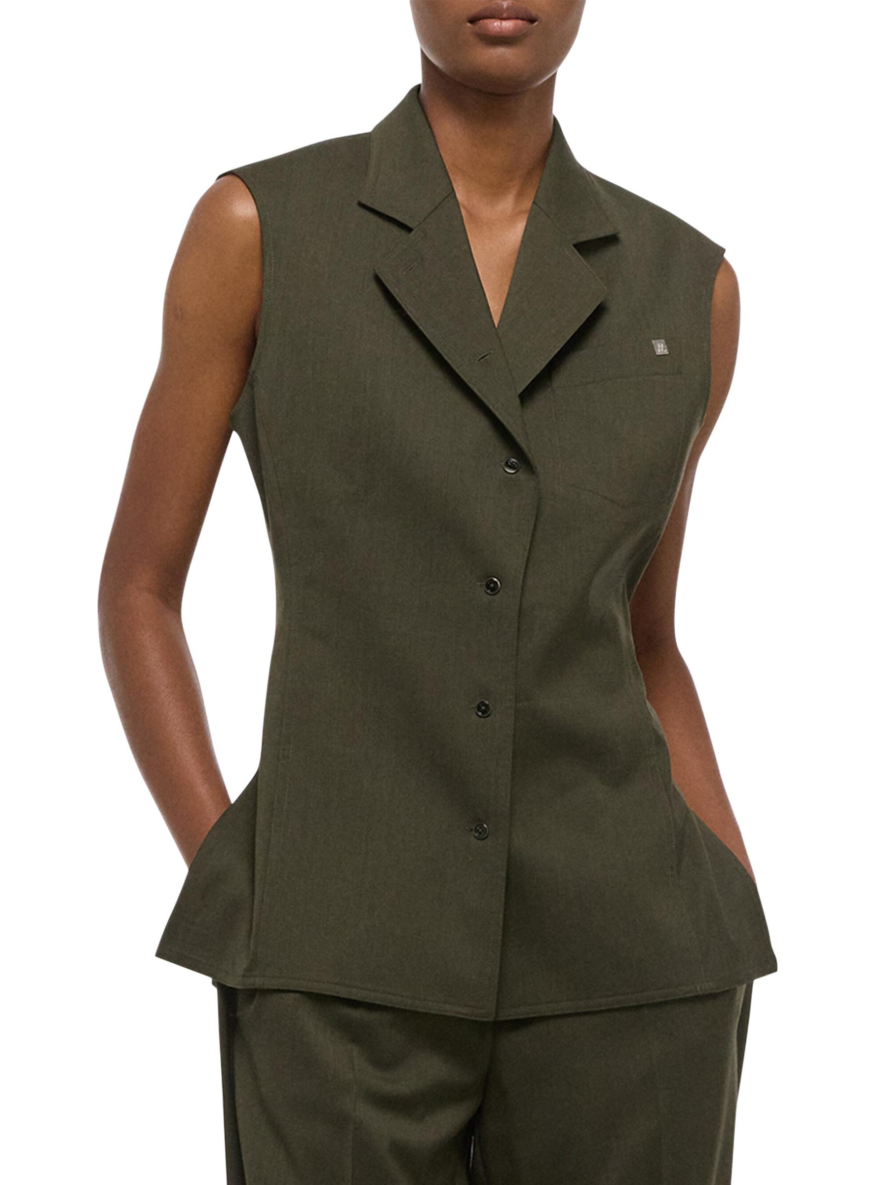 Shop Helmut Lang - Modest Wool Tailored Vest | Saks Fifth