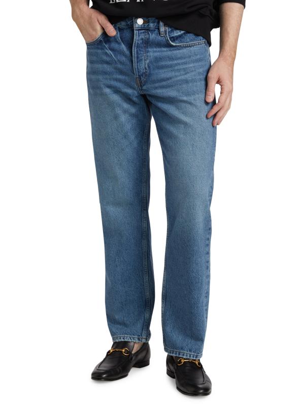 Shop FRAME - The Straight Washed Jeans | Saks Fifth Avenue
