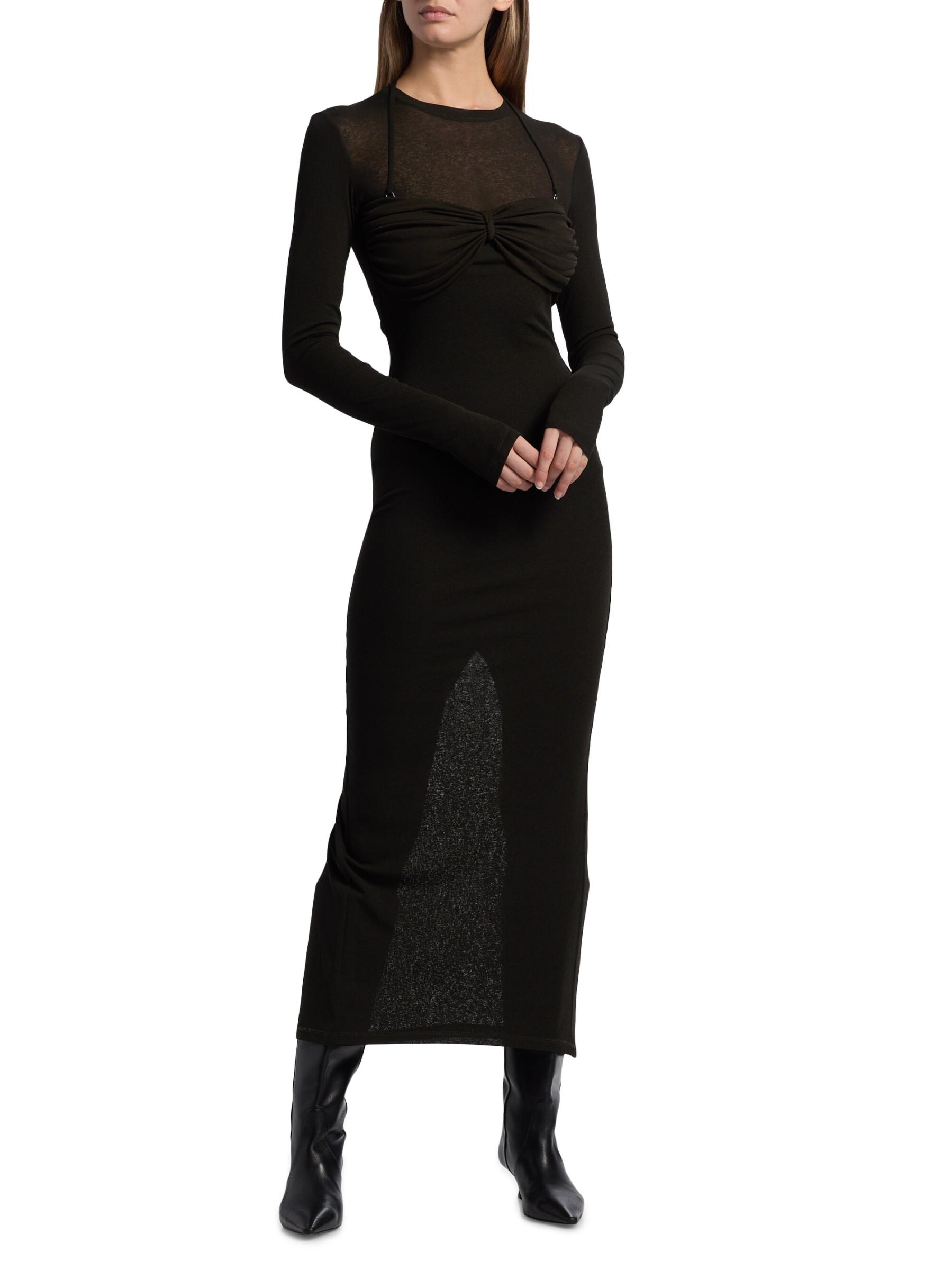 Nanushka ROUNDED SLEEVE MIDI DRESS 新品タグ付 Nanushka ROUNDED SLEEVE MIDI DRESS 新品タグ付
