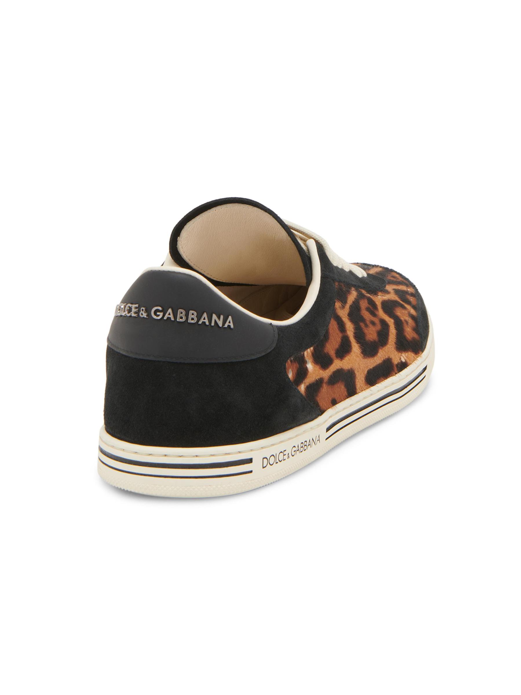 靴 DOLCE&GABBANA hair calf Leopard Sneakers Dolce&Gabbana Leopard-Print Calf Hair Low-Top Sneakers