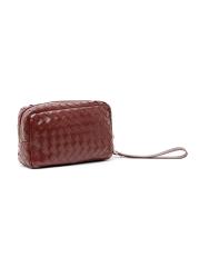 Bottega Veneta - イントレチャートレザーリストレットポーチ を