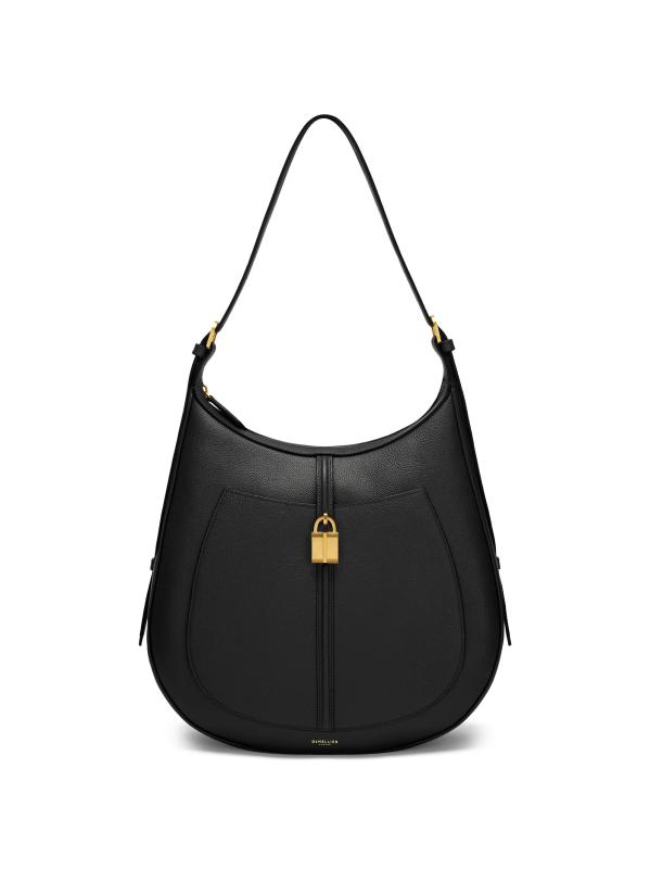 Siena Grained Leather Hobo Bag