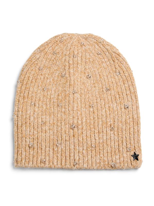 قبعة محبوكة بشعار الماركة