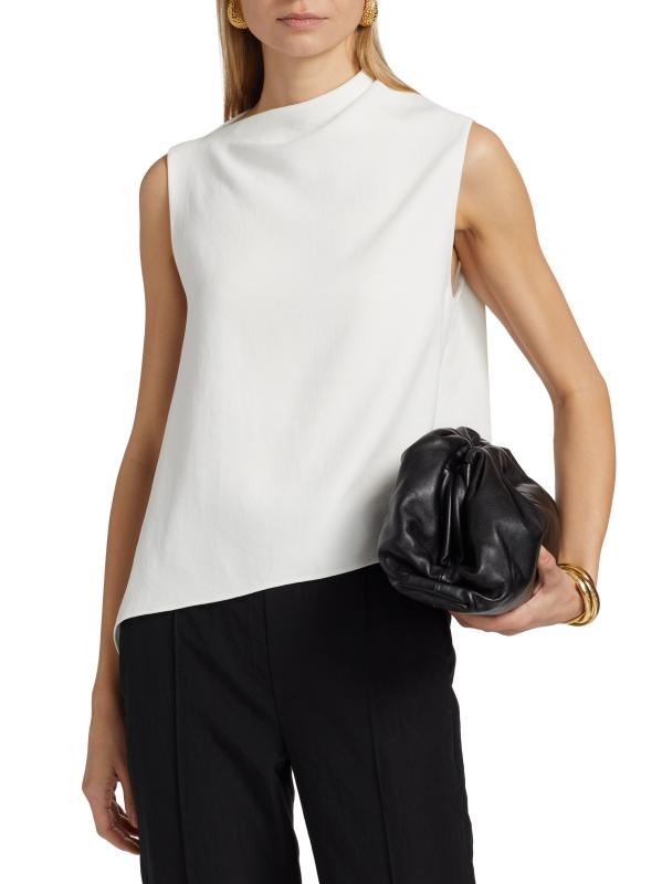 Shop Vince - Draped Asymmetric A-Line Top | Saks Fifth
