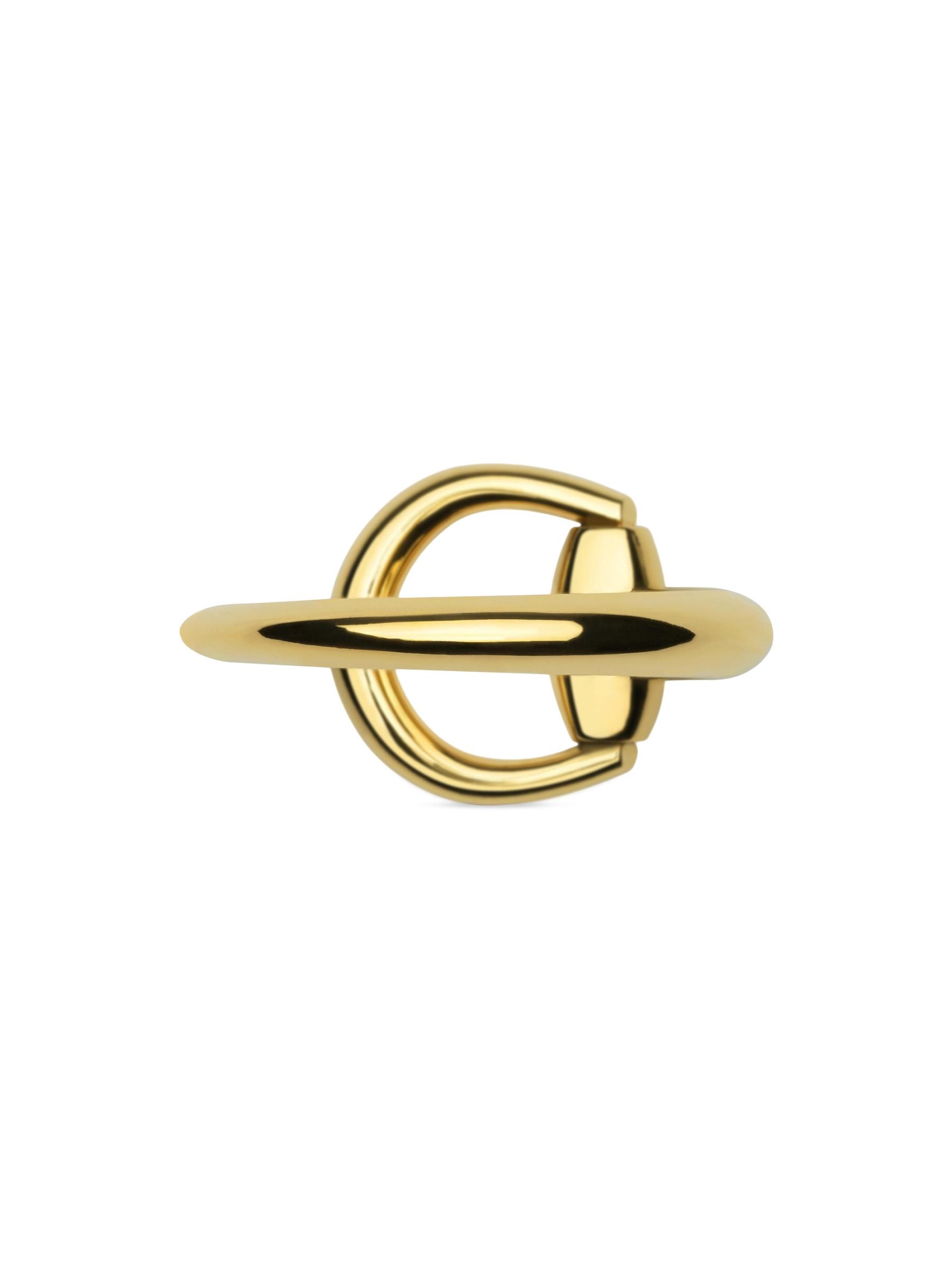 【 スリムタイプ 】 グッチ　ホースビット　ゴールド金具　ターンロック　スエード Gucci - ホースビット18Kイエローゴールド・リング をオンライン