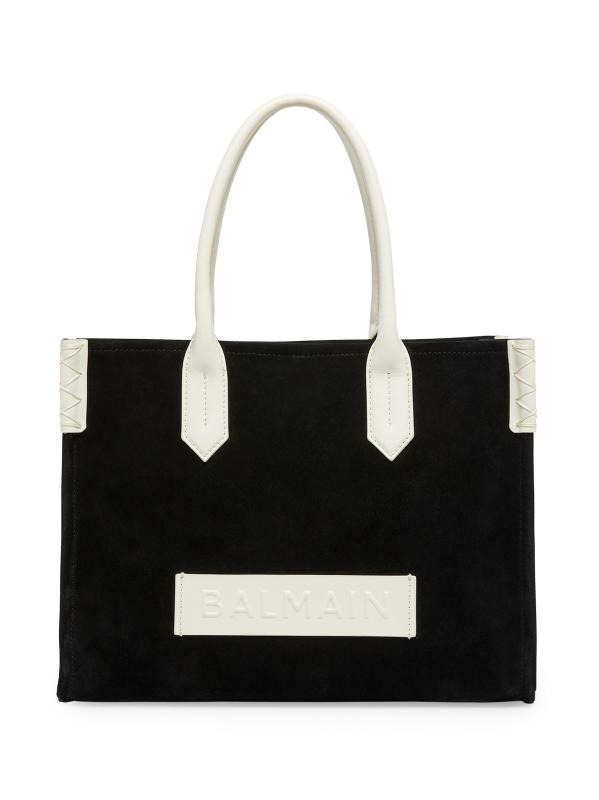 حقيبة يد من الجلد المدبوغ بشعار B-Army