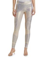 パンツ VERSACE 'La Coupe des Dieux' leggings Multicolor Versace La Coupe Des Dieux Laminated Leggings In Multi