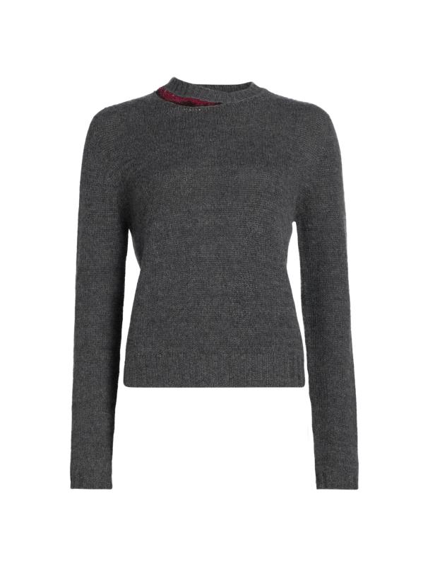 سترة من الكشمير مزينة بالترتر