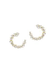 楽天市場】14金 ダイヤモンド / ピアス 14K フープピアス