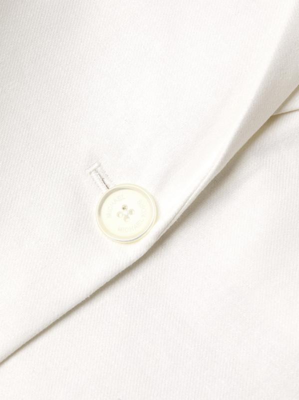 #5: بليزر بدون أكمام وحيد الصدر - أبيض