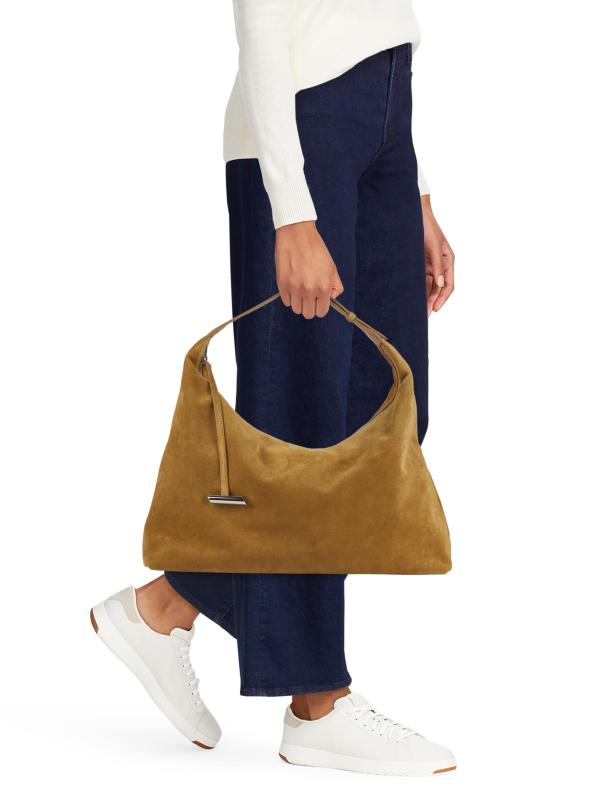 #2: حقيبة وسادة من جلد الغزال هوبو - بيج