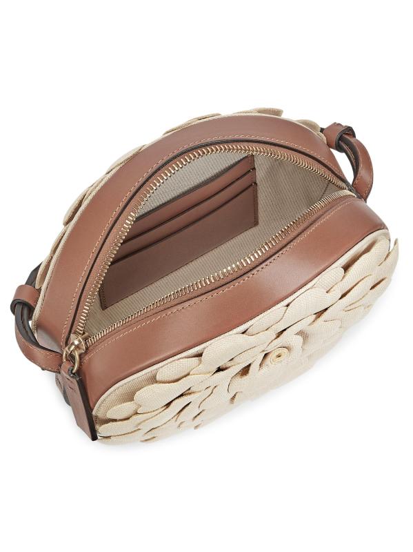 #3: حقيبة كروس بودي مستديرة من الجلد من أتيليه روز 03 - طبيعي