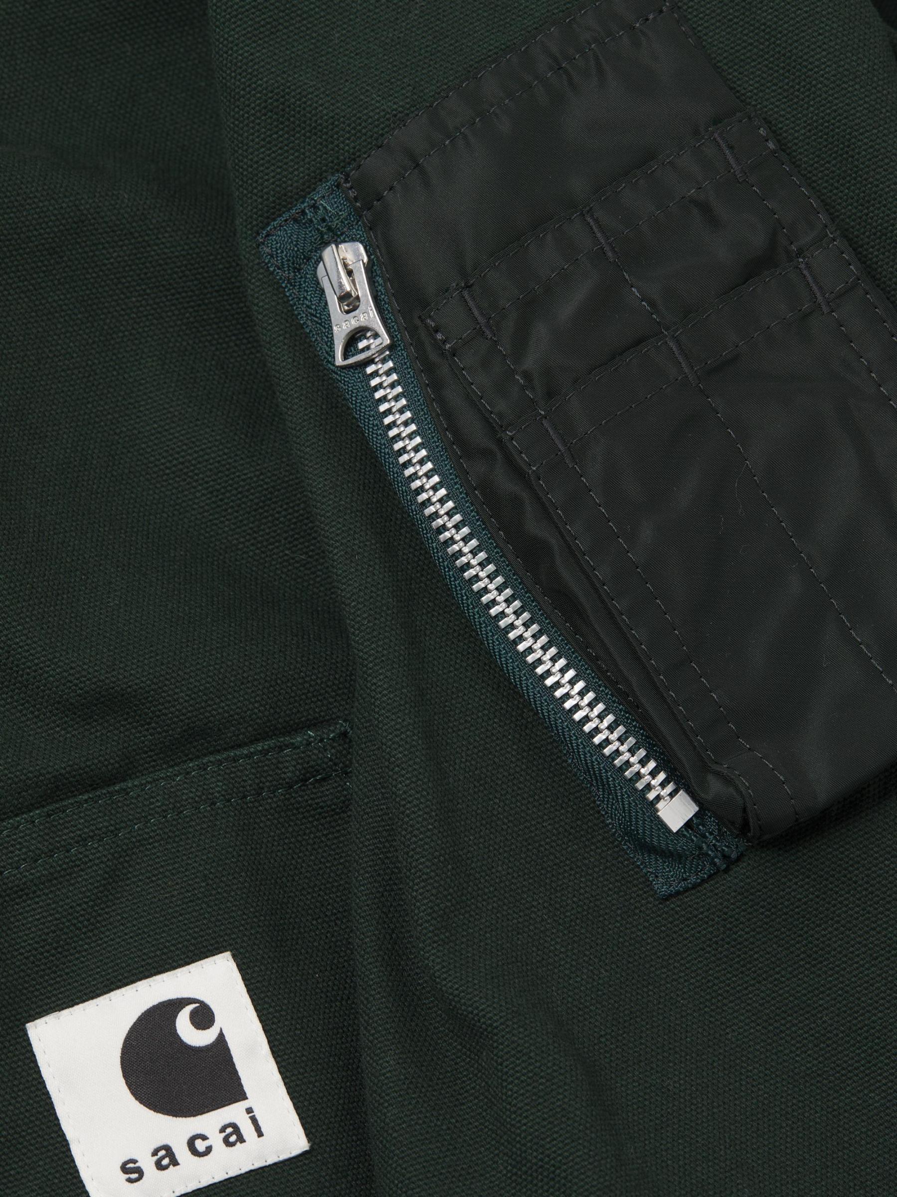 サカイ x カーハートWIP ウォッシュド ダック フーデッド ブルゾン メンズ Sacai - Sacai x Carhartt WIP ウォッシュドダックフーデッド