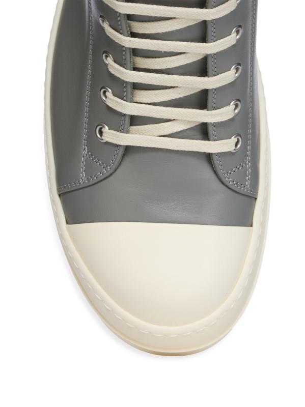 関税送料込★RICK OWENS☆レザー ロートップ スニーカー Rick Owens - レザーロートップスニーカー をオンライン購入