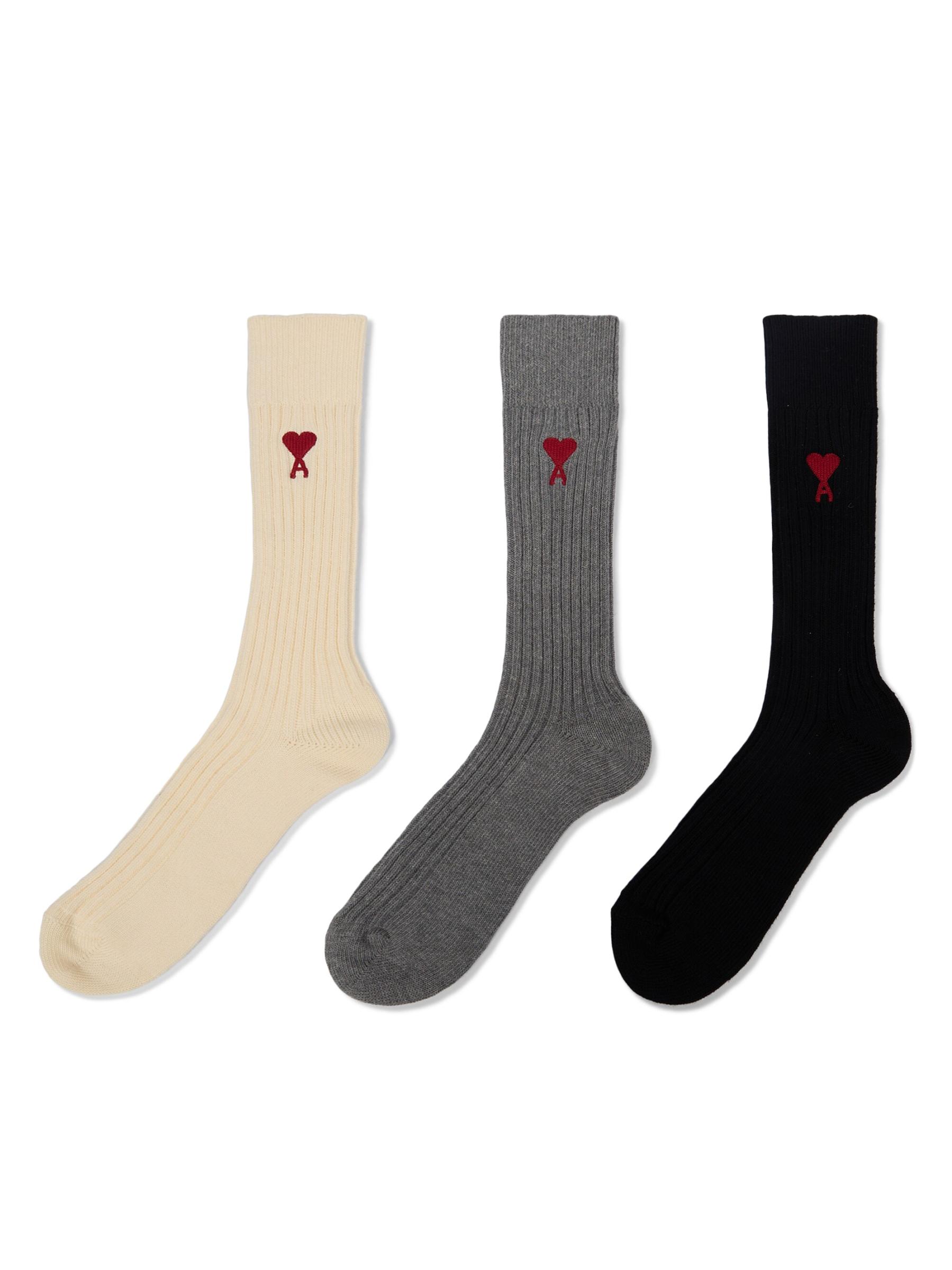Shop AMI Paris - ADC Logo Socks 3-Pack | Saks Fifth Avenue