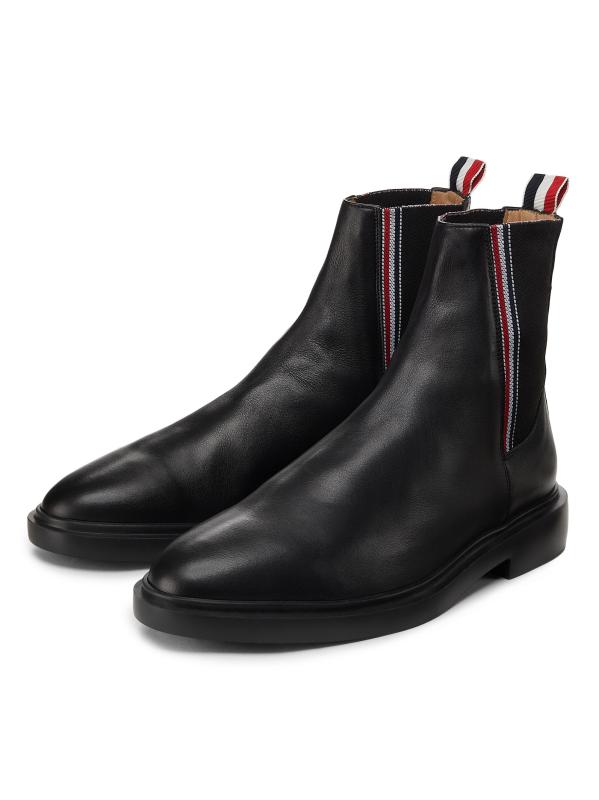 Shop Thom Browne RWB-Stripe Suede Chelsea Boots Saks Fifth