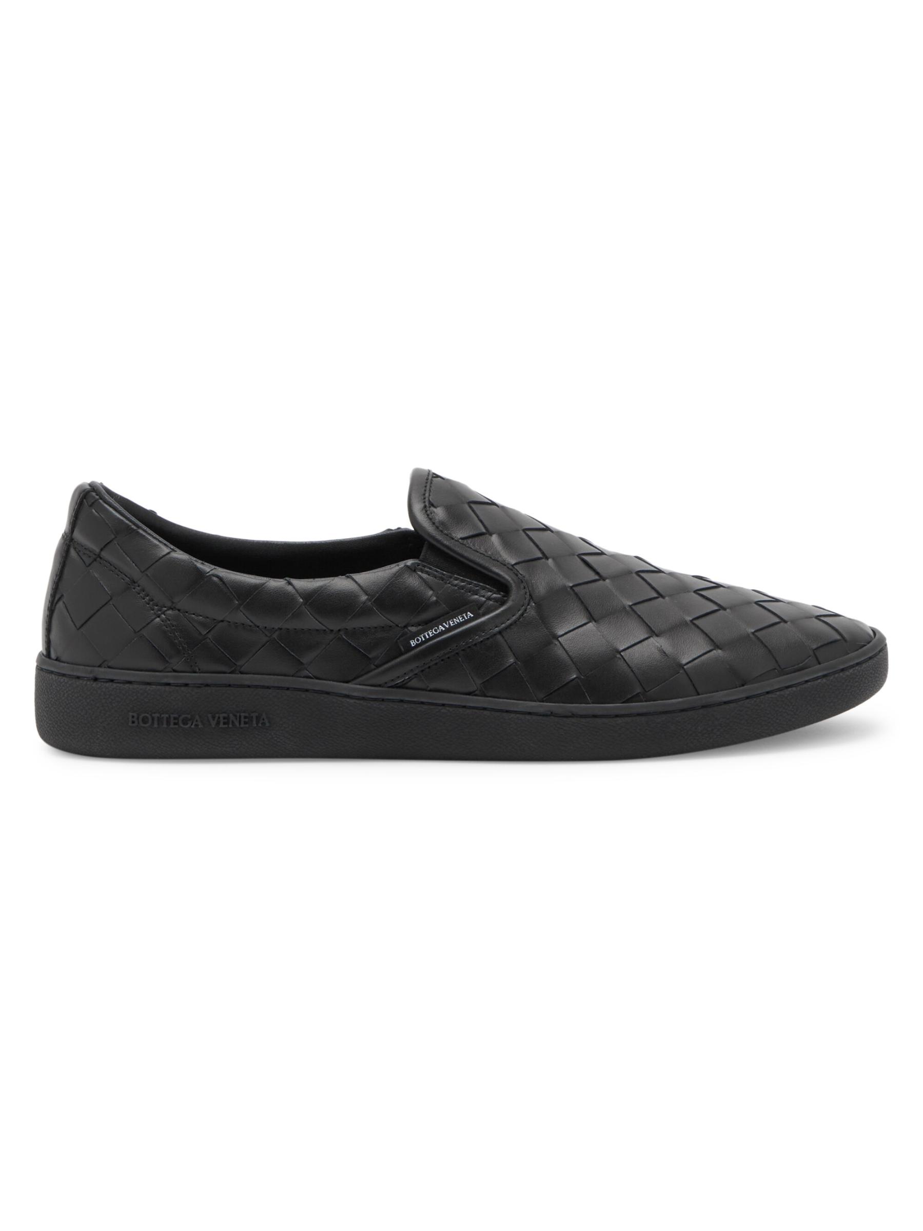 [BOTTEGA VENETA] ソーヤースニーカー スリッポン カーフ Bottega Veneta - ソーヤー イントレチャート レザー スリップ