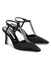 Manolo Blahnik - スフィーク サテン エンベリッシュド T