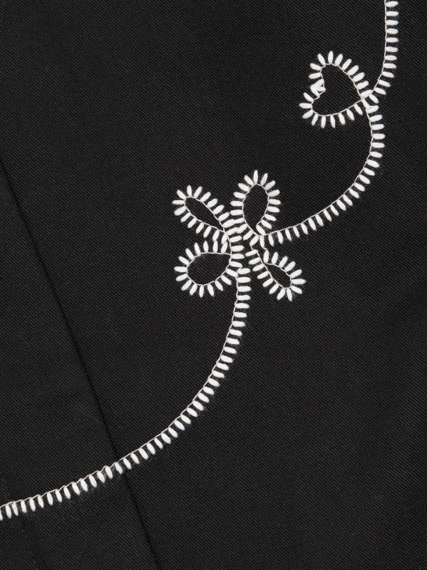 #6: جاكيت كيتون القطني - أسود