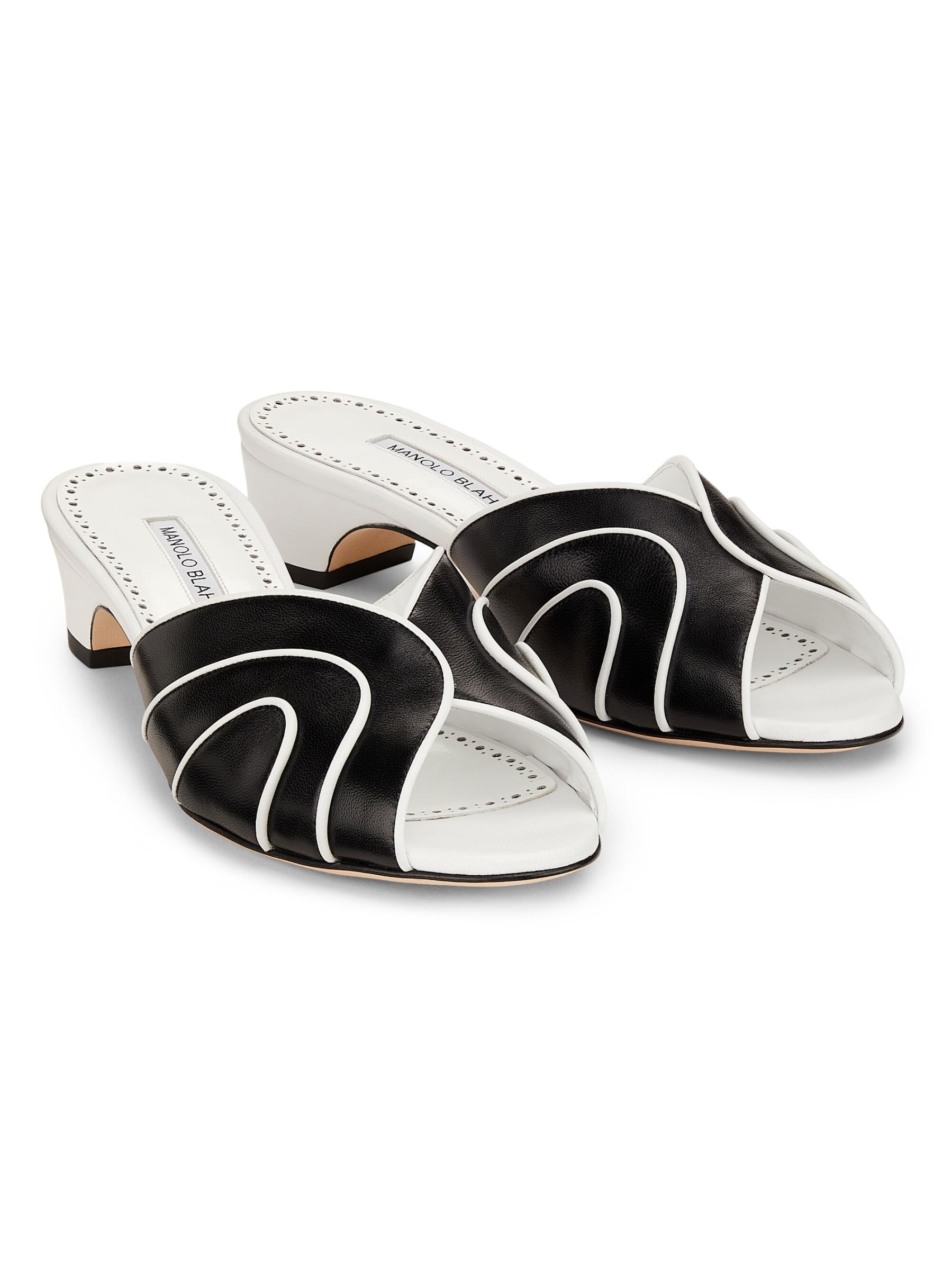定番人気！ Manolo をオンライン購入 ニカボ・レザー・サンダル - Blahnik 靴