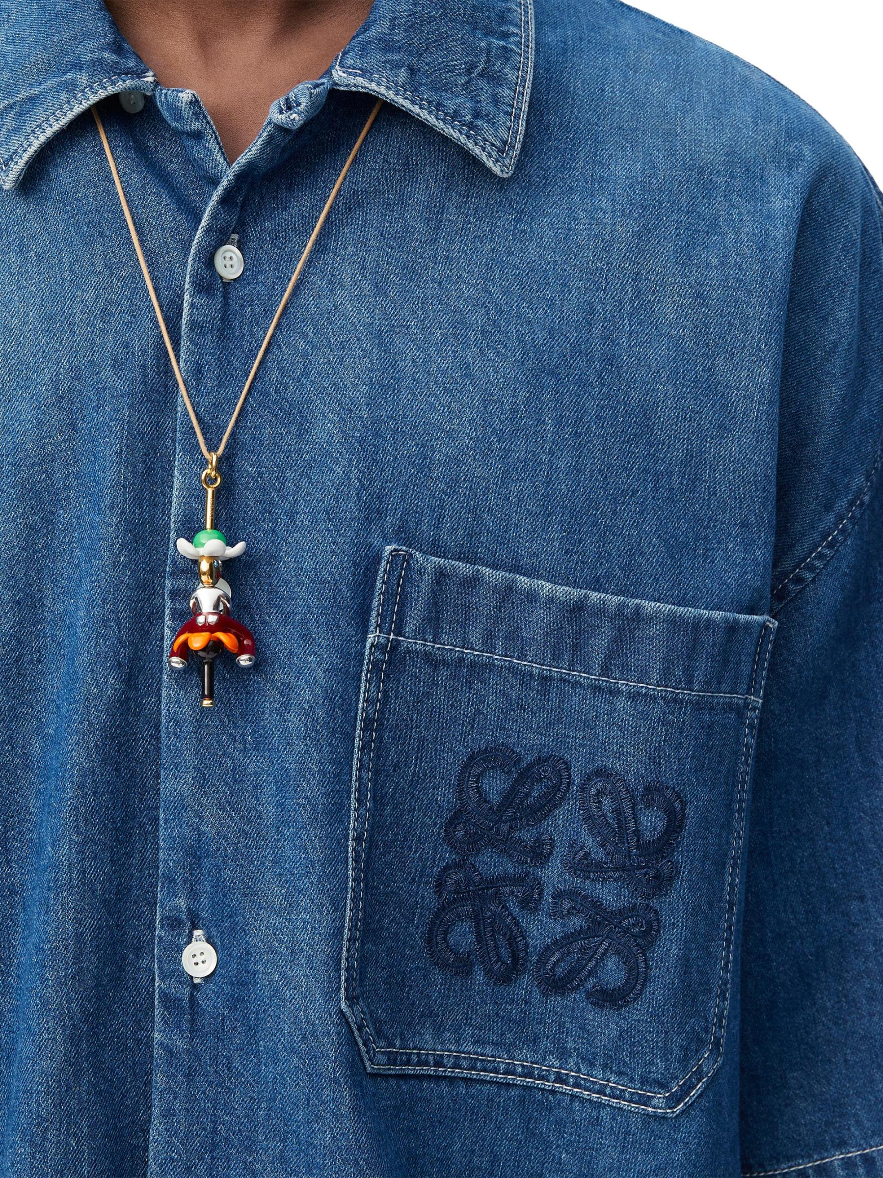 Shop Loewe - LOEWE x Paula's Ibiza Denim Short-Sleeve Shirt