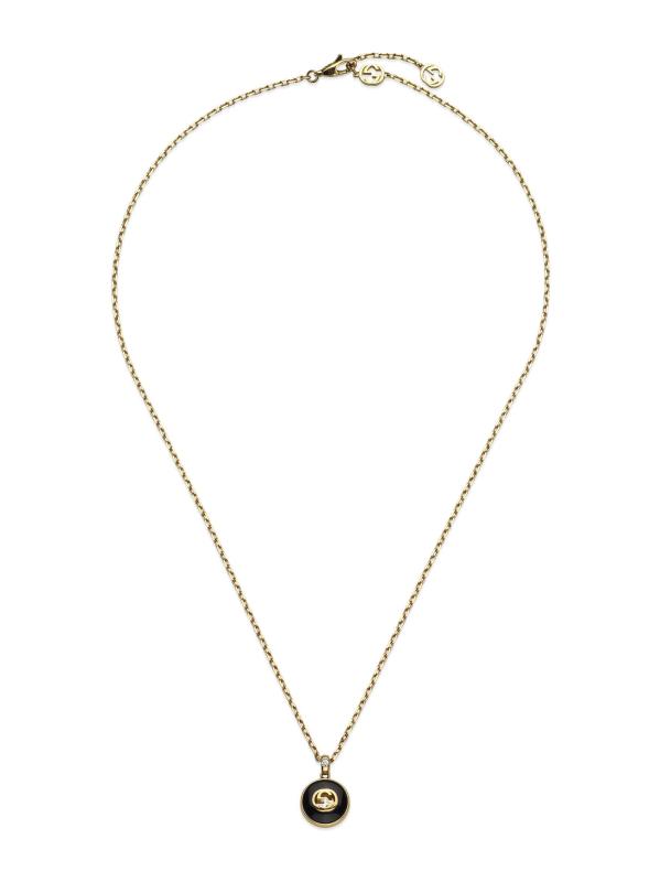 Shop Gucci - Interlocking G 18K Yellow Gold, Black Onyx