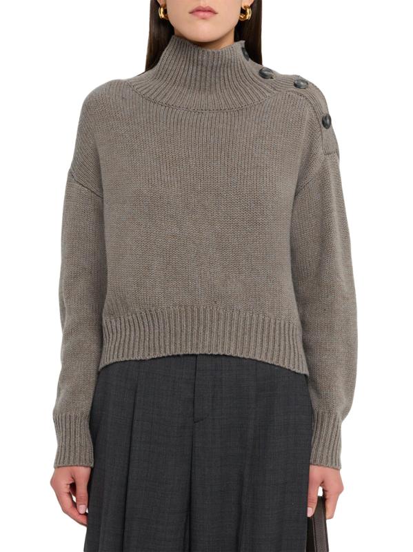 #2: Wool-Cashmere Crop Turtleneck Sweater - ETRETAT