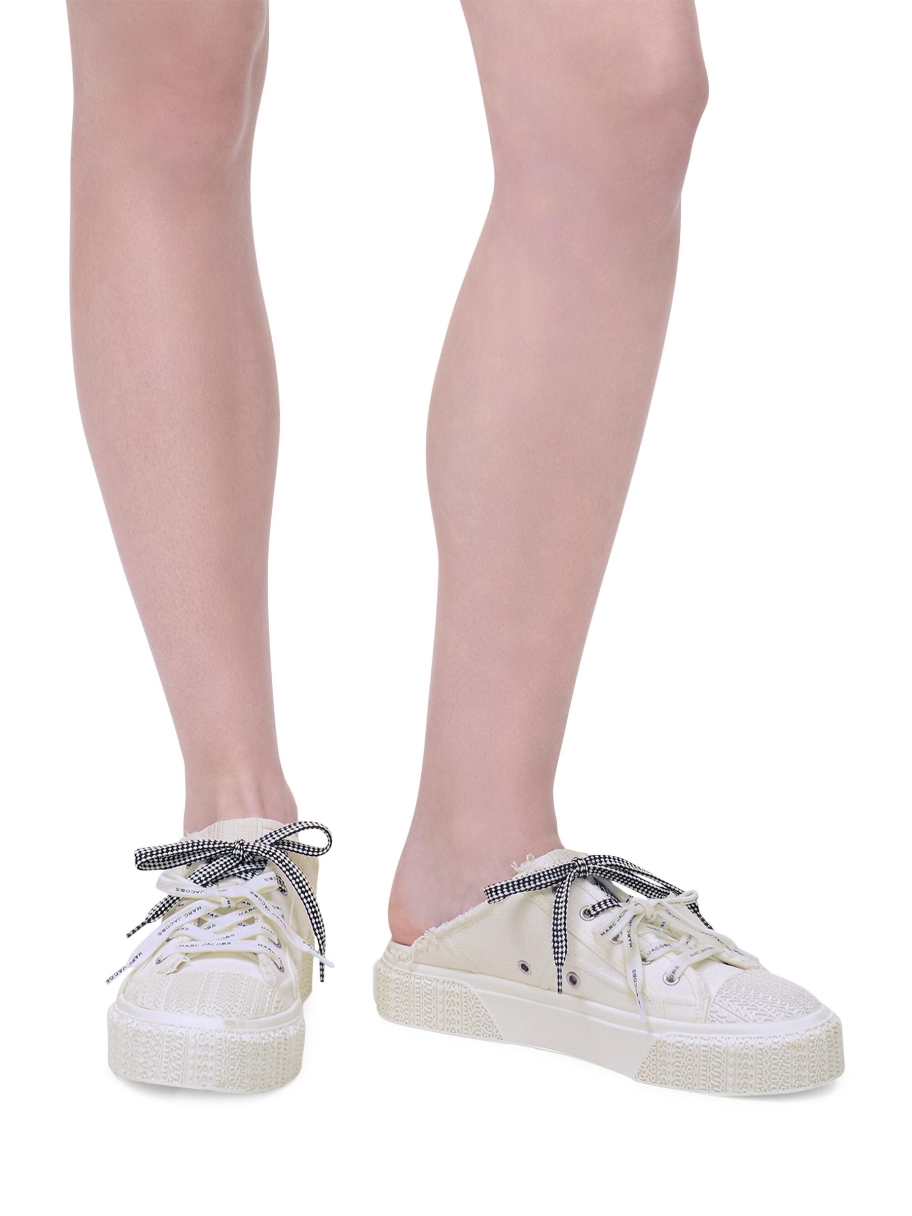 ★お洒落★ MARC JACOBS The Sneaker Mules スニーカーミュール Shop Marc Jacobs - The Sneaker Canvas Mules | Saks Fifth