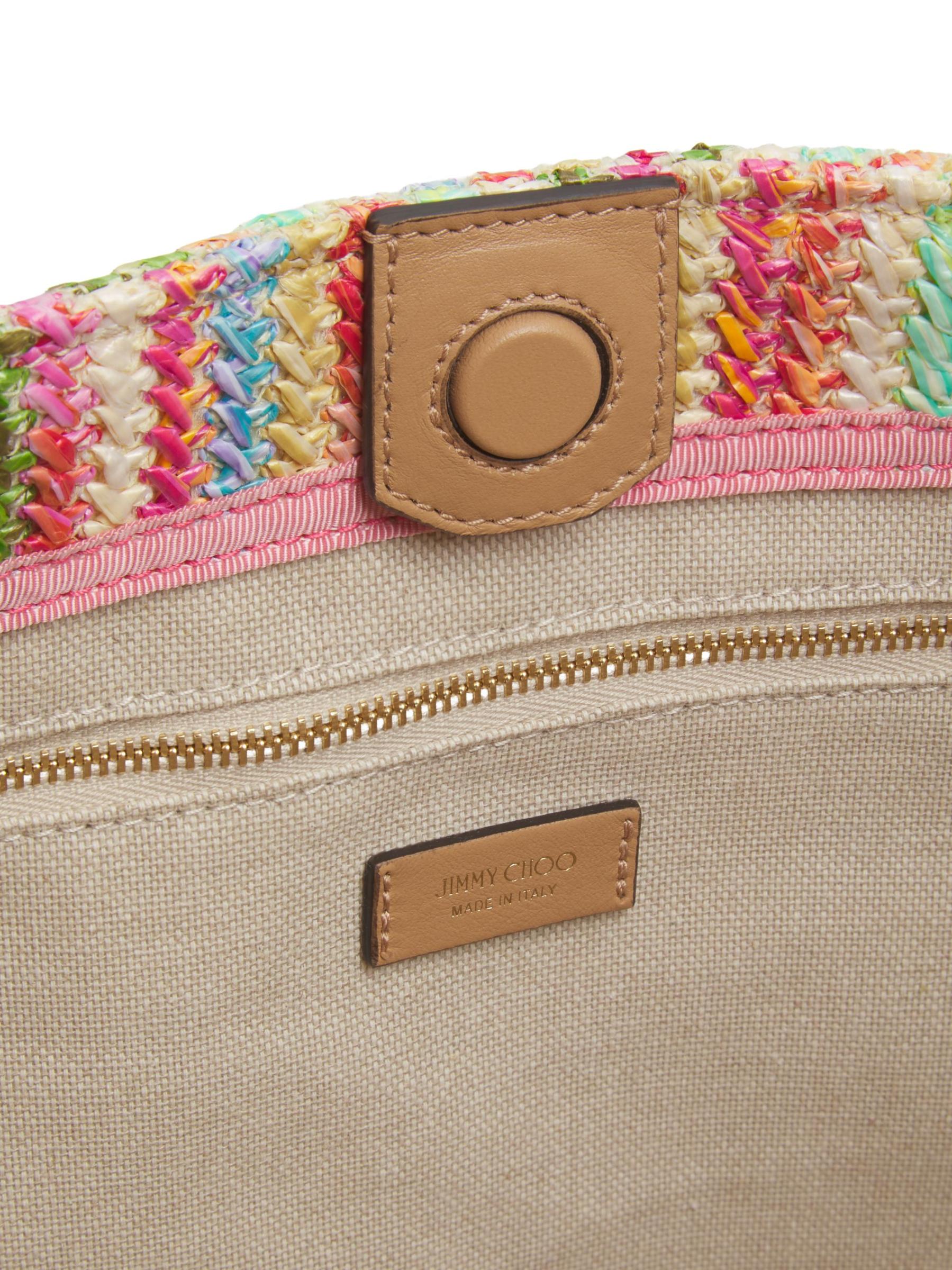 Jimmy Choo ストライプパーティーバッグ Jimmy Choo ストライプパーティーバッグ Jimmy Choo ストライプ