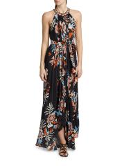【ETRO】フローラルプリント ホルターネック マキシドレス ETRO】ホルターネックプリントマキシドレス