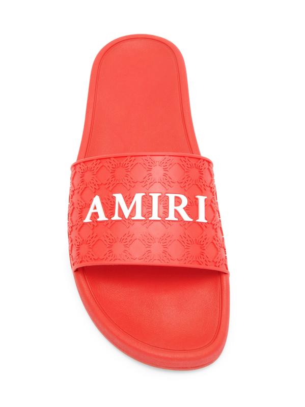 AMIRI MA quad スライド サンダル Amiri - マ・クワッド・ロゴ・スライド・サンダル をオンライン