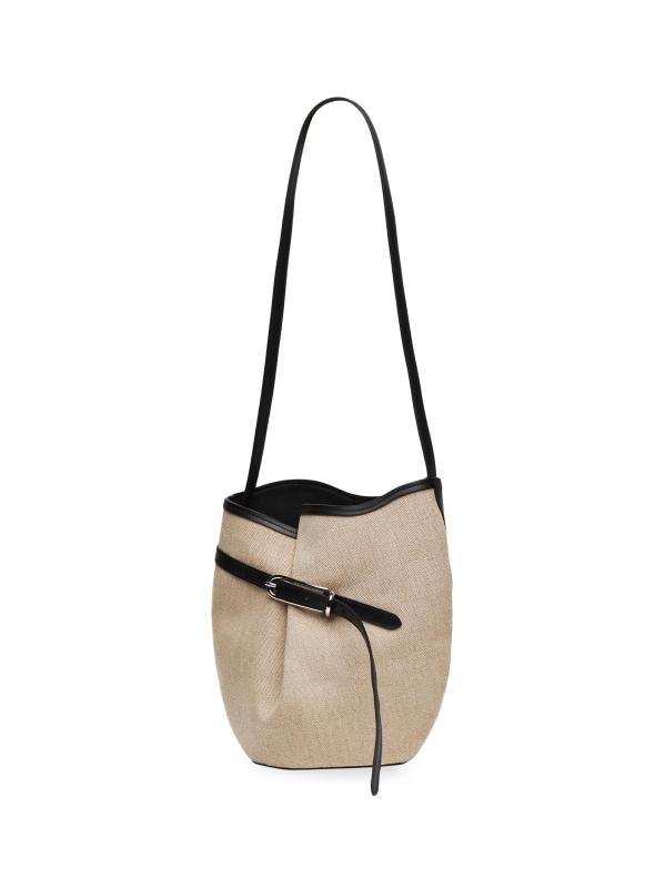 #3: حقيبة دلو بحزام - طبيعي+أسود