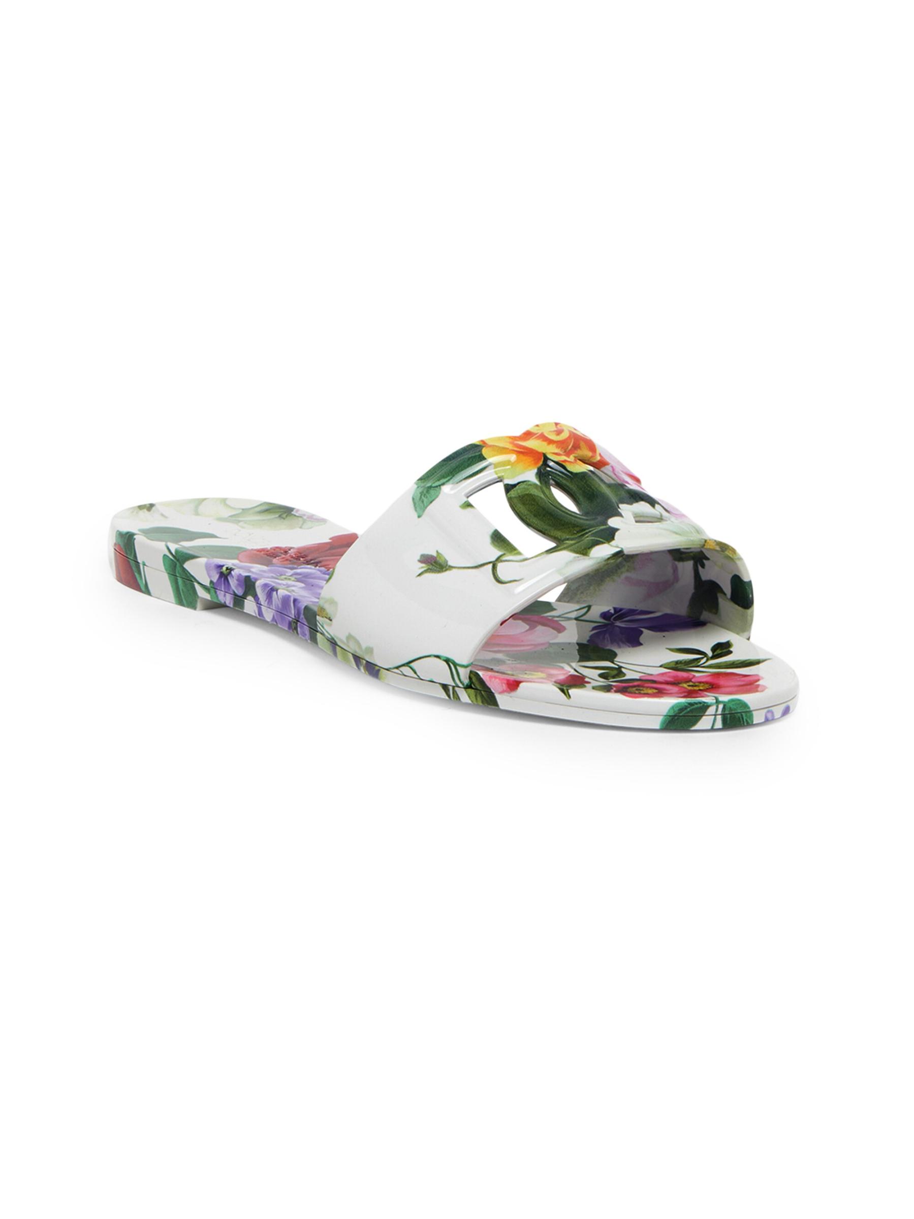 【関税＆送料込み】Dolce & Gabbana Floral Beachwear Slides DOLCE&GABBANA - Floral beachwear slides | Leam Roma - Luxury