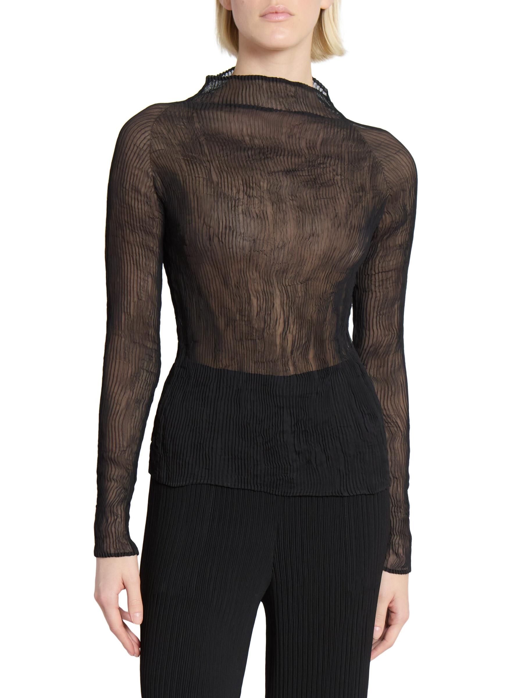 Shop Issey Miyake - Chiffon Twist Plissé Shirt | Saks Fifth