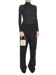 気品香るキューブ型ミニバッグ】ALAIAバニティケース 2色展開