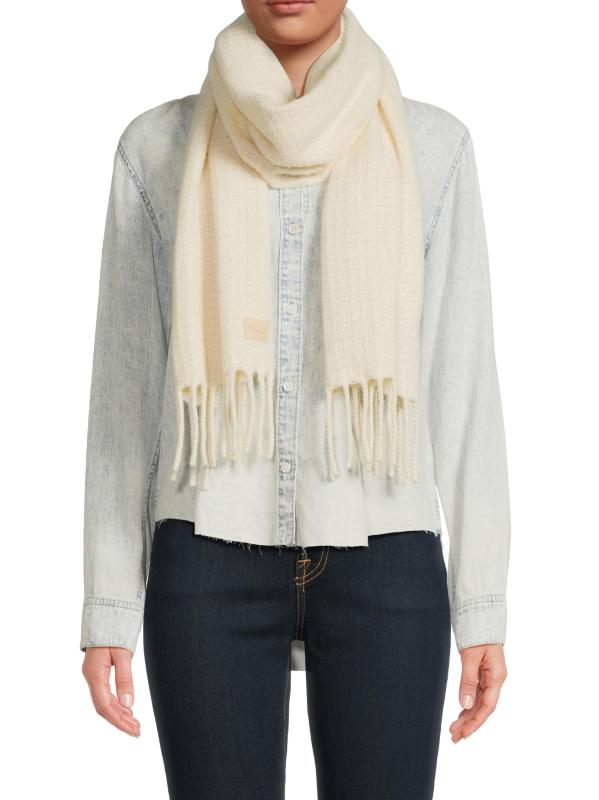 Shop Rag Bone Mila Textured Cashmere Scarf Saks Fifth Avenue