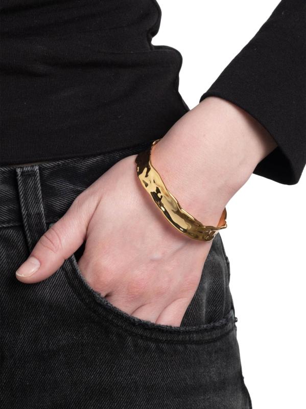 #2: سوار أسود مطلي بالذهب عيار 14 قيراطًا - الذهب