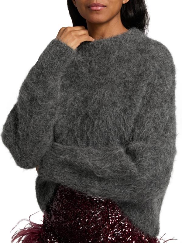 #5: سترة سيفيا من مزيج الألبكة - جرافيت