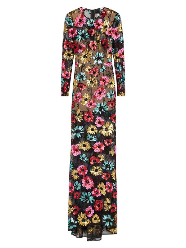 فستان فرانشيسكا مزين بترتر الأزهار