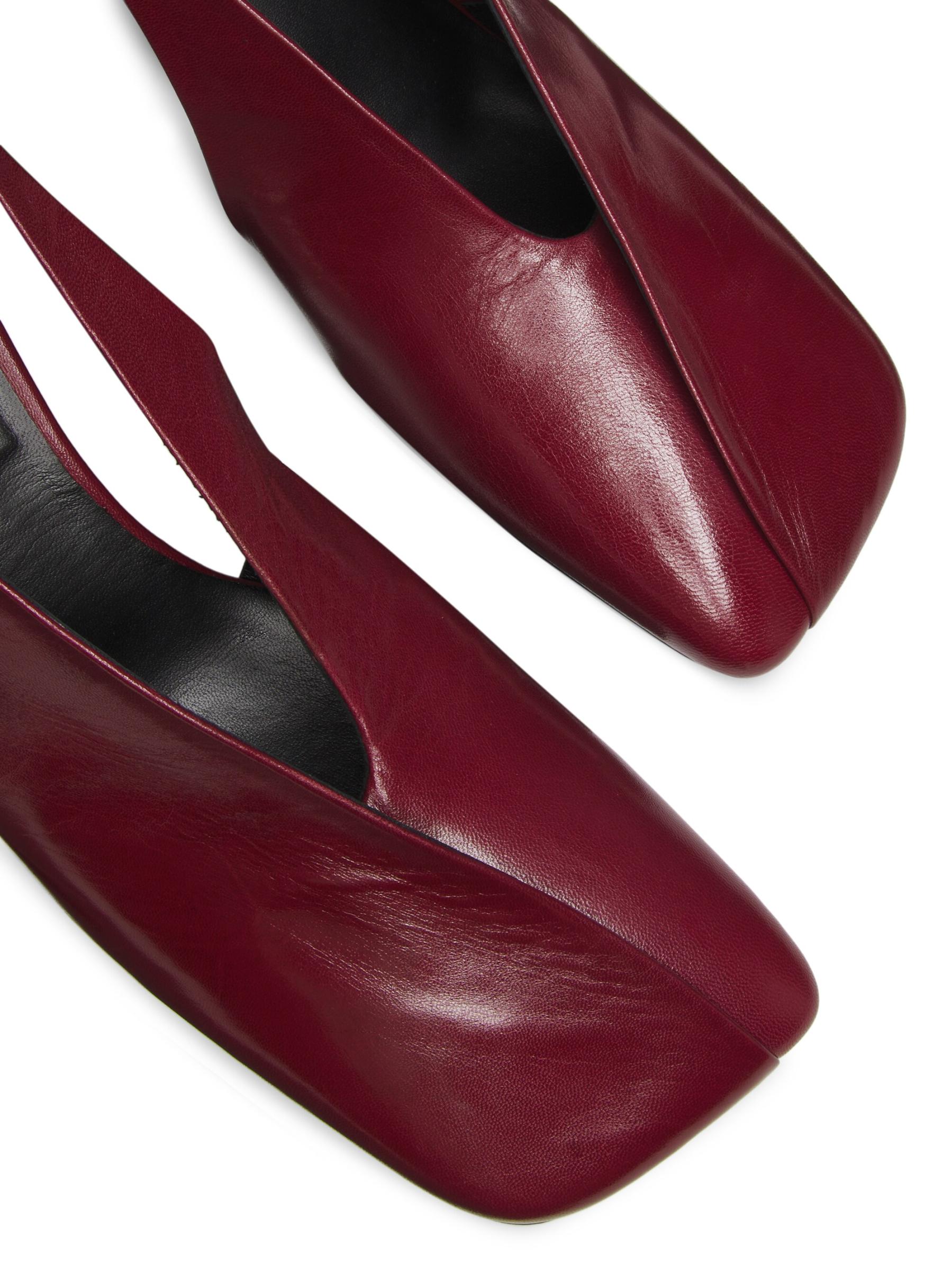 Shop Jil Sander - 65MM Leather Slingback Pumps | Saks Fifth
