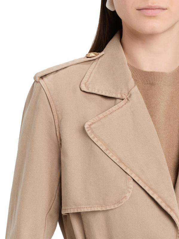 #4: معطف المطر Zavia من الدنيم - بيج