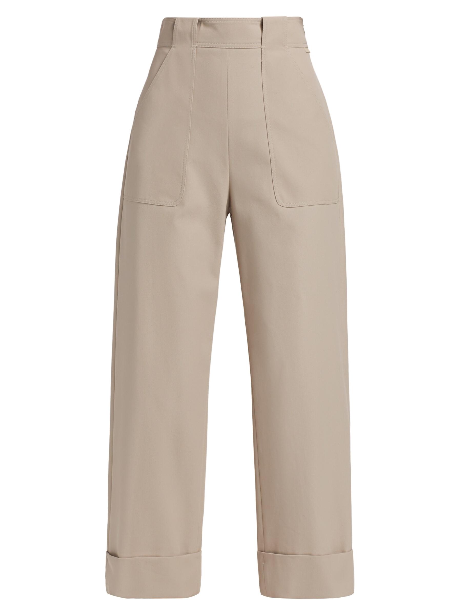◆送料・関税込み◆Max Mara 「Palio」コットンギャバジンパンツ Shop Max Mara - Palio Cotton Wide-Leg Crop Pants | Saks