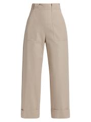Max Mara Palio パリオ コットン ギャバジン パンツ Shop Max Mara - Palio Cotton Wide-Leg Crop Pants | Saks