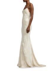 Shop Ralph Lauren Collection - Floral Lamé Jacquard Gown
