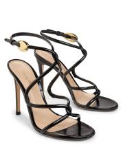 【雑誌掲載】Gianvito Rossi アンクルストラップ105mm Gianvito Rossi 105mm Mamba Sandals | Brown | FARFETCH