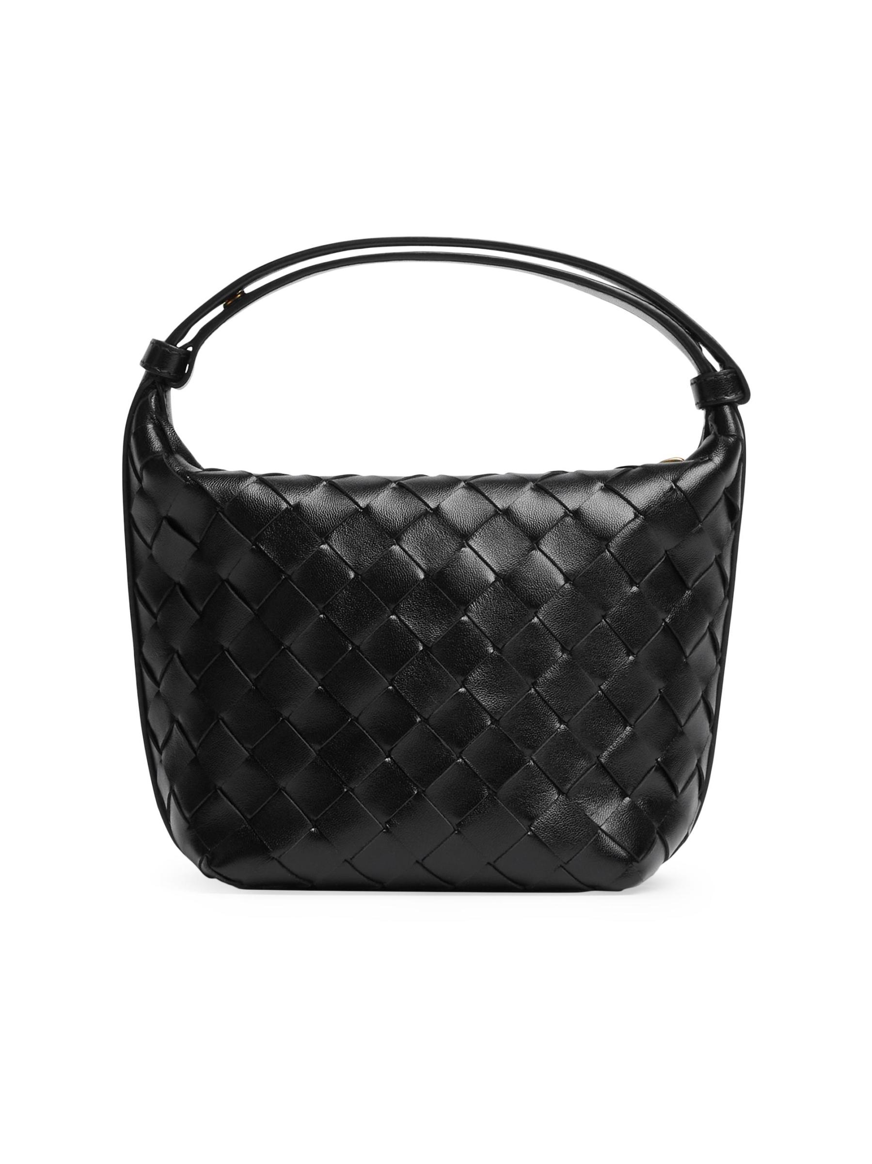Shop Bottega Veneta - Candy Wallace Intrecciato Leather Top-Handle