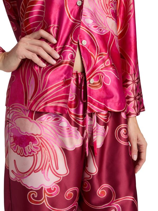 #5: بيجامة شارميوز مطبوعة بالديكور - أحمر