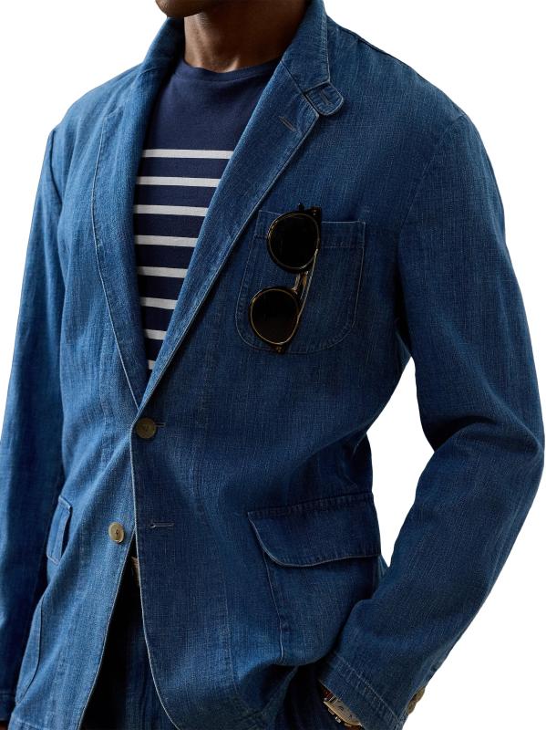 Ralph Lauren Purple Label - インディゴ・コットン・リネン
