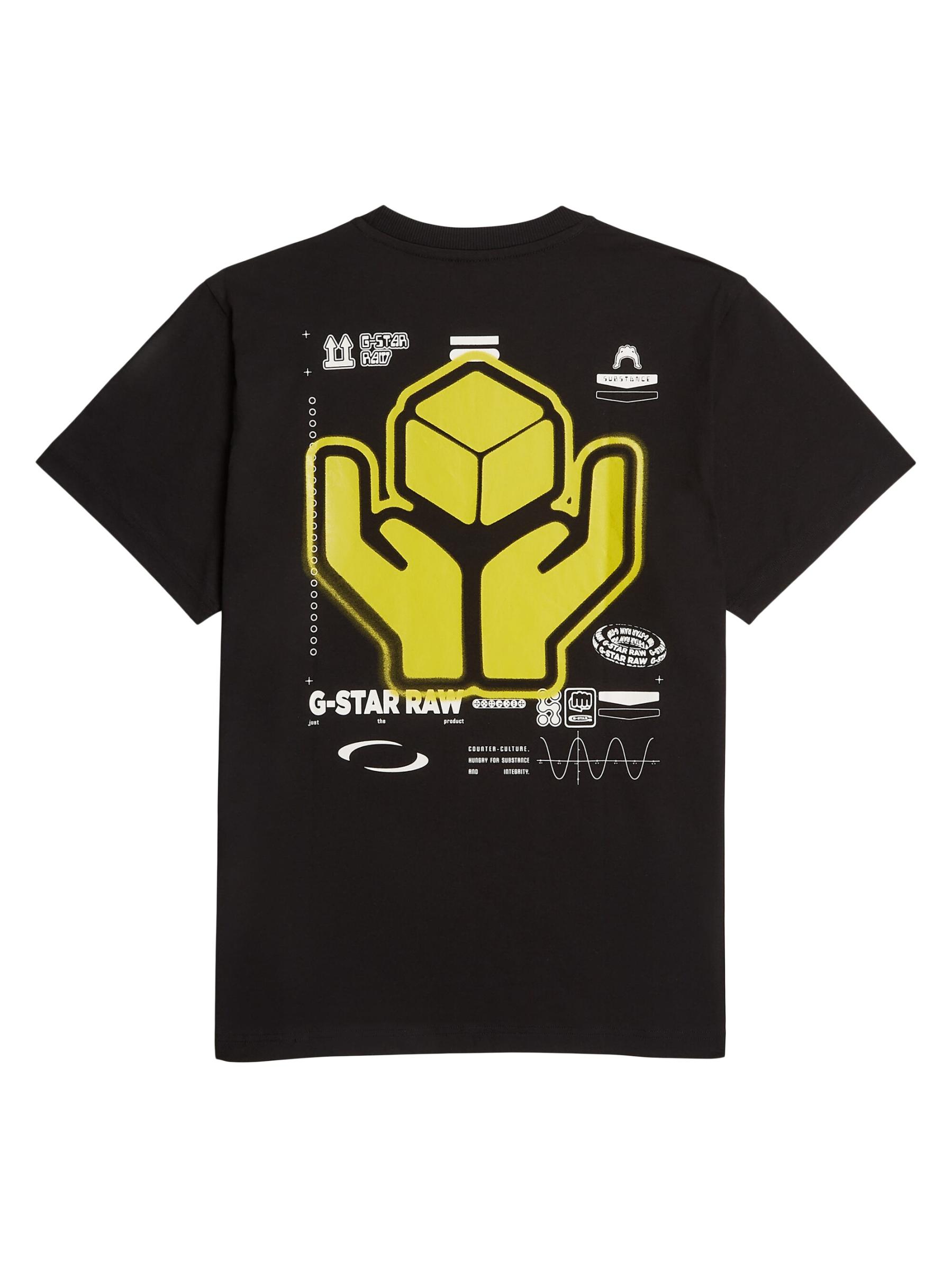 安心の追尾発送/関税込み☆   クルーネックロゴT G-Star RAW - ロゴ入りコットンクルーネックTシャツ を