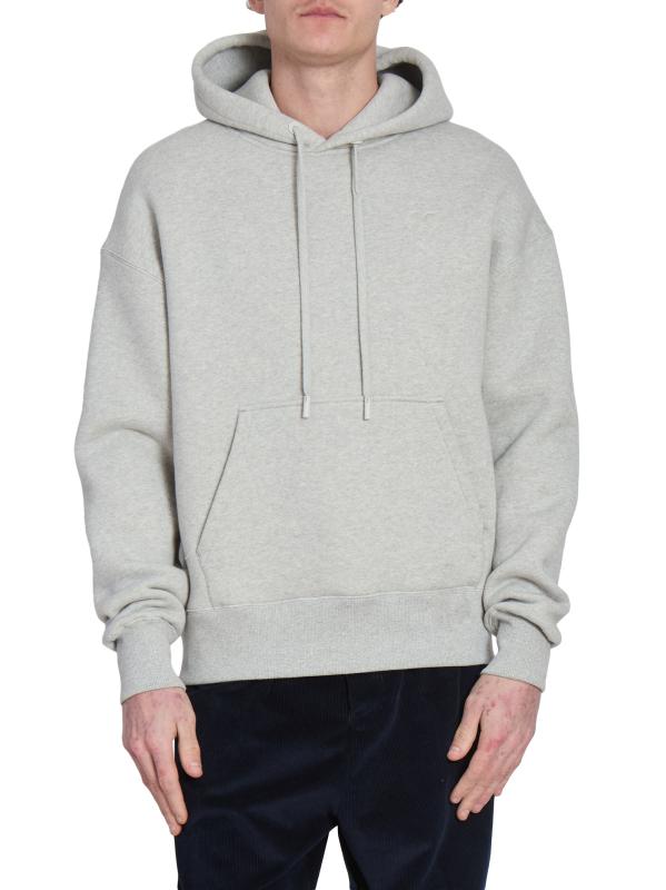 [AMI PARIS]Hoodie Ami Signature★送料・関税込み★ AMI Paris Ami Signature Hoodie | Neutrals | FARFETCH
